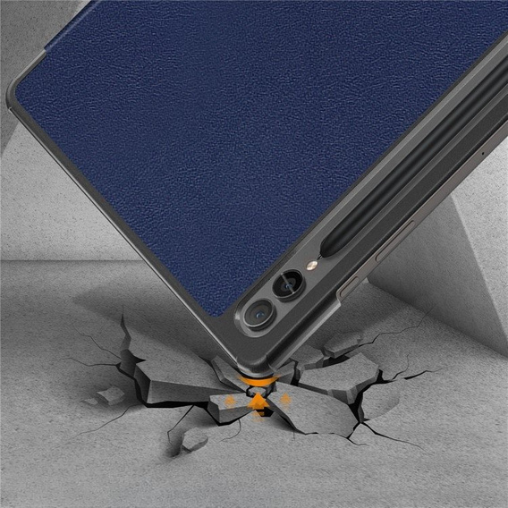 Etui do Samsung Galaxy Tab S9 Plus, Smartcase z miejscem na rysik, niebieskie