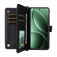 Etui z klapką do Xiaomi Poco F7 Pro / F7 Ultra, Crossbody Leather Wallet, czarne