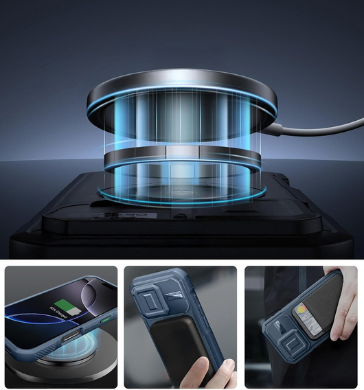 Etui Dexnor MagSafe z osłoną aparatu do iPhone 16 Pro