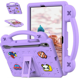 Etui do Samsung Galaxy Tab S7/S8/S9, Cute Patterns, z podstawką, Fioletowe