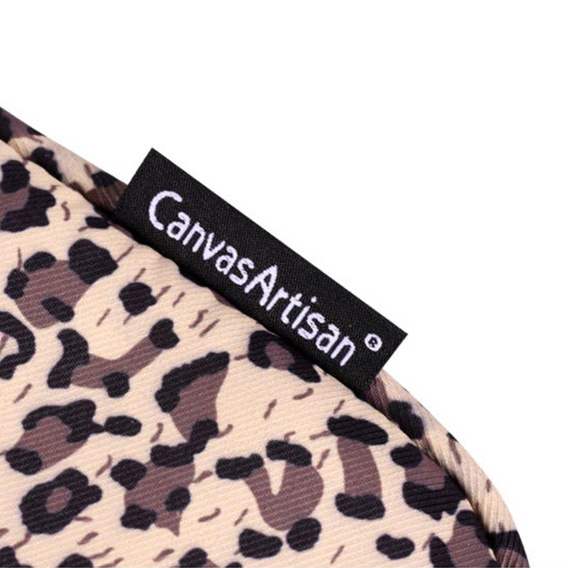 Etui na Laptopa 13" z Motywem Panterki i Dodatkową Torbą - Żółte