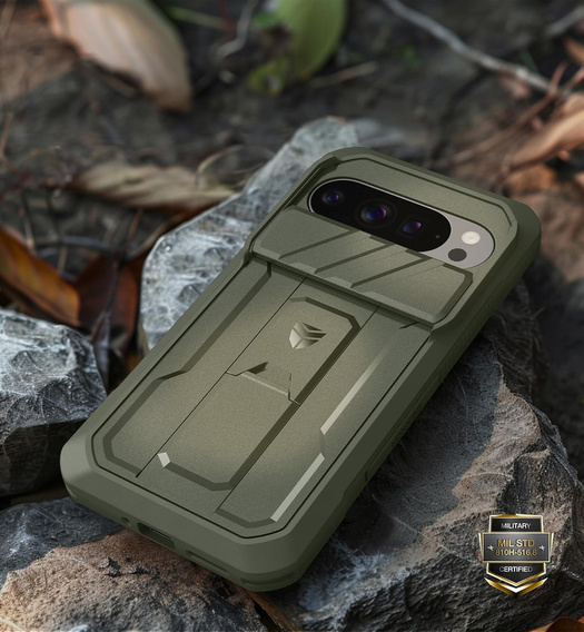 Pancerne etui Dexnor z przesłoną aparatu i podstawką do Google Pixel 10 / Pixel 10 Pro
