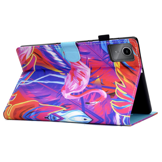 Etui do Lenovo Tab M11, z klapką, flamingo