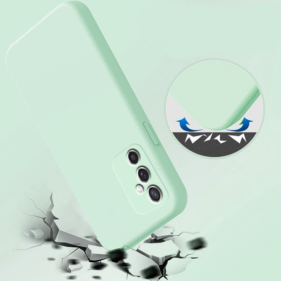 Etui do Samsung Galaxy M52 5G, Silicone Lite, miętowe