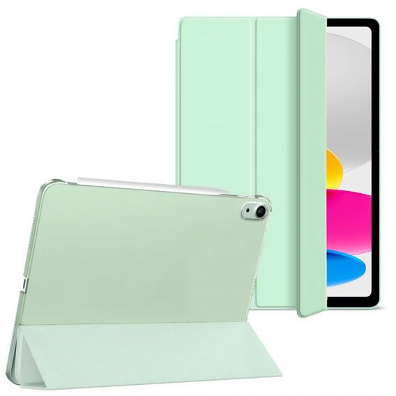 Etui do iPad 11" 2025 A16 (11 gen.) / iPad 10.9" 2022 (10 gen.), Smart Pencil, z miejscem na rysik, zielone