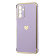 Etui do Samsung Galaxy A13 5G, Electro heart, fioletowe