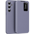 Etui z klapką do Samsung Galaxy S24+ Plus, Smart View Wallet, fioletowe