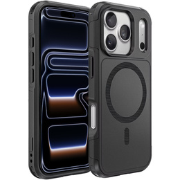 Etui MagForce do iPhone 17 Pro Max, do MagSafe, pancerne, czarne