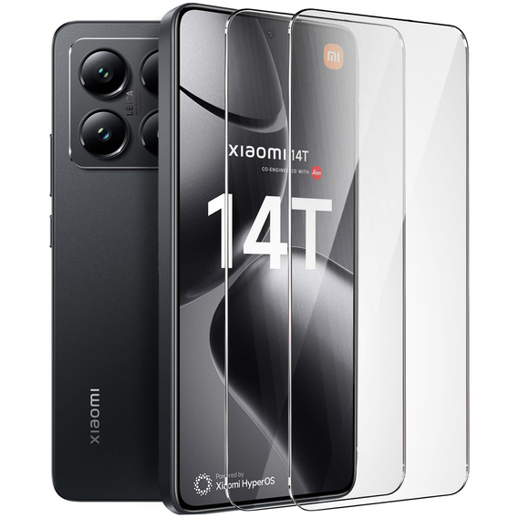2x Szkło Hartowane ERBORD 9H Hard Glass do Xiaomi 14T / 14T Pro – codzienna ochrona w eleganckim wydaniu