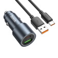Ładowarka samochodowa Hoco Z60 USB-A + USB-C 48 W z kablem