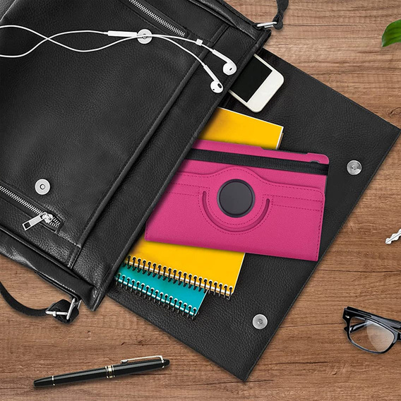 Etui do Samsung Galaxy Tab A7 Lite 8.7 T220 / T225, Obrotowe 360, Różowe
