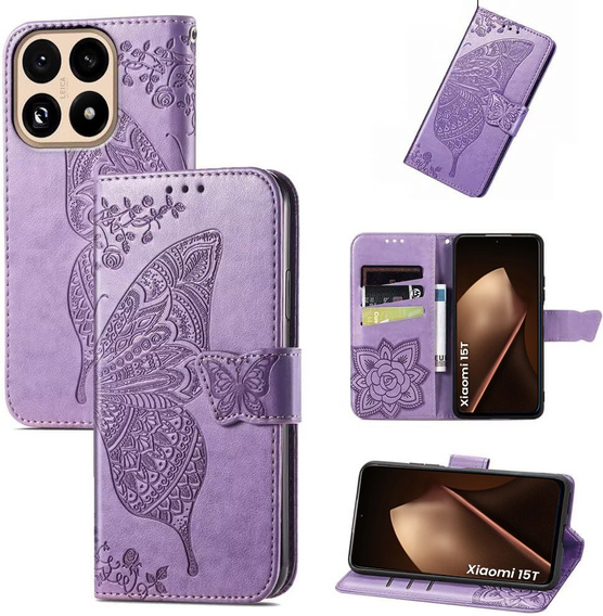 Etui z klapką Butterfly do Xiaomi 15T