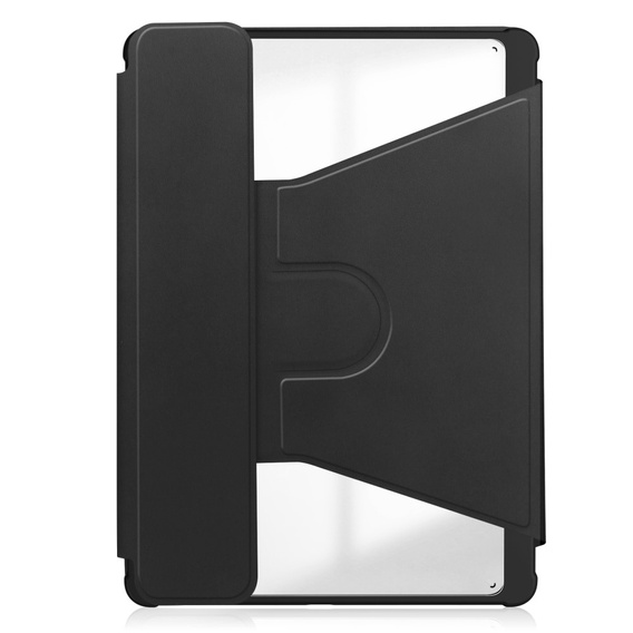 Etui z klawiaturą do Samsung Galaxy Tab A9+, Rotary 360° Leather, czarne
