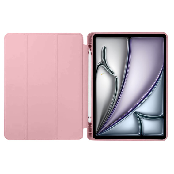 Etui do iPad Air 11" 2025/2024 (7/6 gen.), Smartcase Hybrid, z miejscem na rysik, różowe