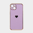 Etui do Apple iPhone 13, Electro heart, fioletowe