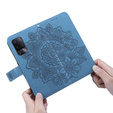 Etui z klapką do Oppo Reno5 Z / A94 / A95 5G, Mandala, niebieskie