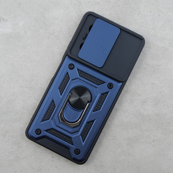 Etui pancerne do Infinix Note 30 Pro, CamShield Slide, niebieskie