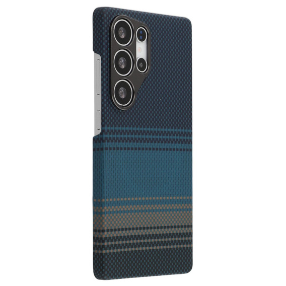 Etui do Samsung Galaxy S24 Ultra – magnetyczne Aramid Fiber, niebieskie