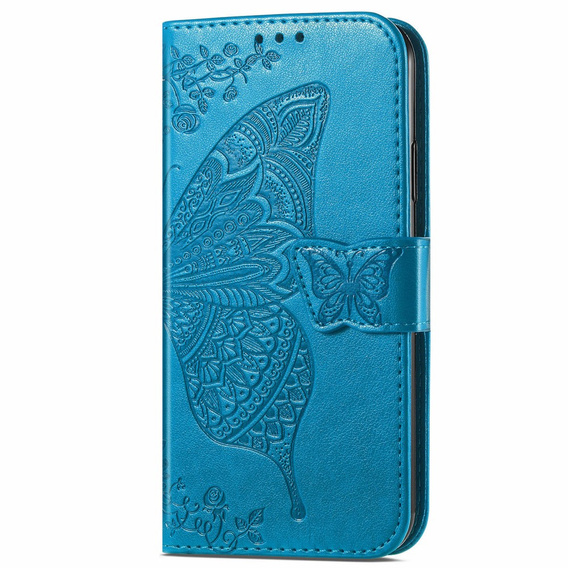 Etui z klapką Butterfly do Realme C71 – eleganckie i funkcjonalne, niebieskie