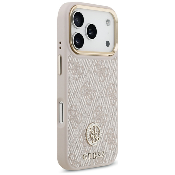 Etui GUESS 4G Strass Logo z paskiem, MagSafe do iPhone 17 Pro