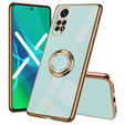 Zestaw Etui do Xiaomi Redmi Note 11/11s, Electro Ring, Miętowe + szkło