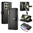 Etui z klapką do Xiaomi 14T, Wallet Zipper Pocket, czarne