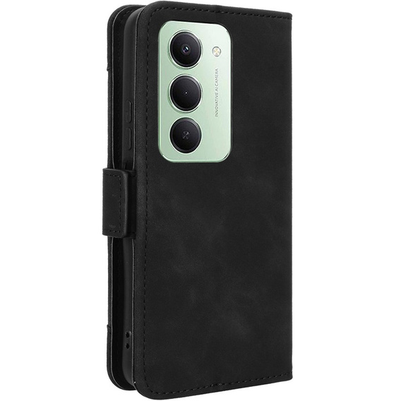 Etui z klapką do Xiaomi Redmi 15 5G / 4G, Card Slot, portfelowe, czarne