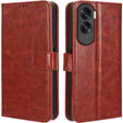 Etui z klapką do Honor 90 Lite 5G, Crazy Horse Wallet, brązowe