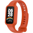 2x Pasek Silikonowy do Xiaomi Smart Band 9 Active / Xiaomi Redmi Band 3, Pomarańczowy, Jasnozielony