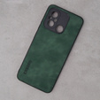 Etui do Xiaomi Redmi 12C, ERBORD Business, z blaszką do uchwytów samochodowych, zielone