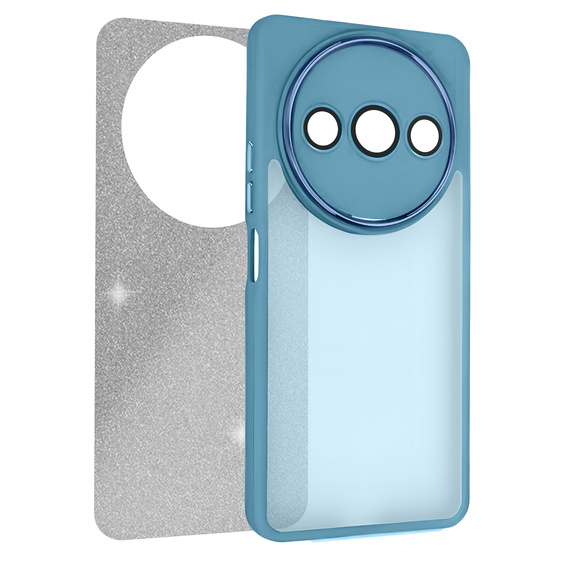 Etui do Xiaomi Redmi A3, Glittery Powder, niebieskie