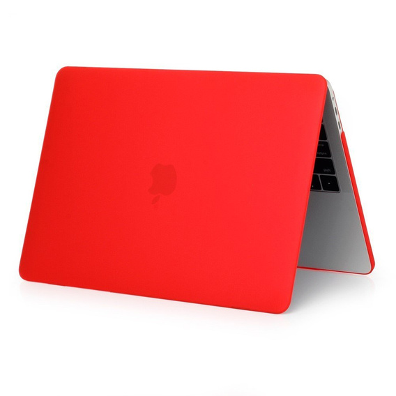 Etui do Macbook Air 13 A1466/A1369, Hard Case Obudowa, Pokrowiec Półprzezroczysty Czerwony