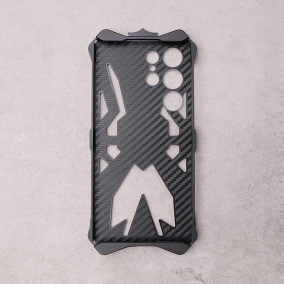Etui pancerne do Samsung Galaxy S23 Ultra, Aluminum Alloy, czarne