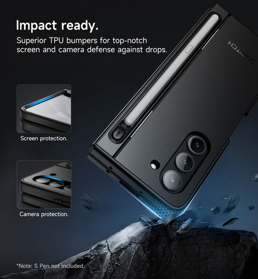 Etui Suritch Full Body z podstawką i uchwytem na rysik do Samsung Galaxy Z Fold5