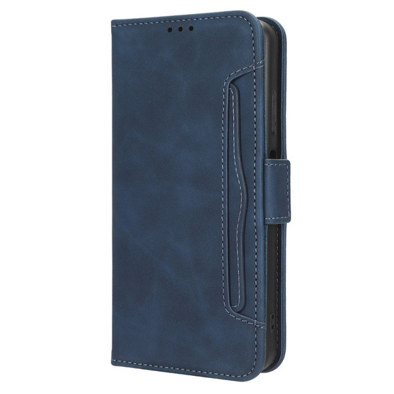Etui z klapką do Xiaomi Redmi 13C / Poco C65, Card Slot, niebieskie