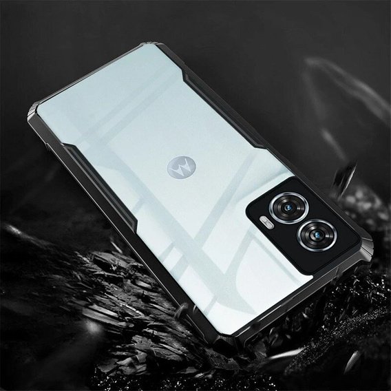 Etui do Motorola Edge 50 Fusion 5G, AntiDrop Hybrid, czarne