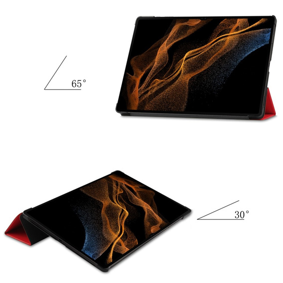 Etui do Samsung Galaxy Tab S9 Ultra, Smartcase, czerwone
