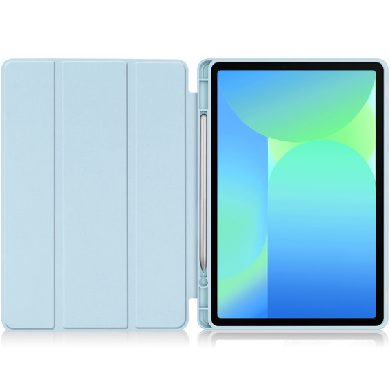 Etui do Samsung Galaxy Tab S10 FE+ Plus, Smartcase z miejscem na rysik, niebieskie