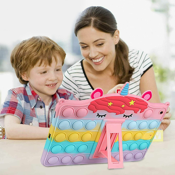 Etui dla dzieci do iPad 9.7" 2018/2017 (6/5 gen.), Bubble, wielokolorowe
