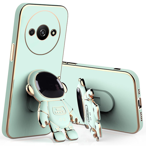 Etui do Xiaomi Redmi A3, Astronaut, zielone