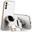Zestaw Etui Electro do Samsung Galaxy A34 5G, Astronauta, Białe + szkło