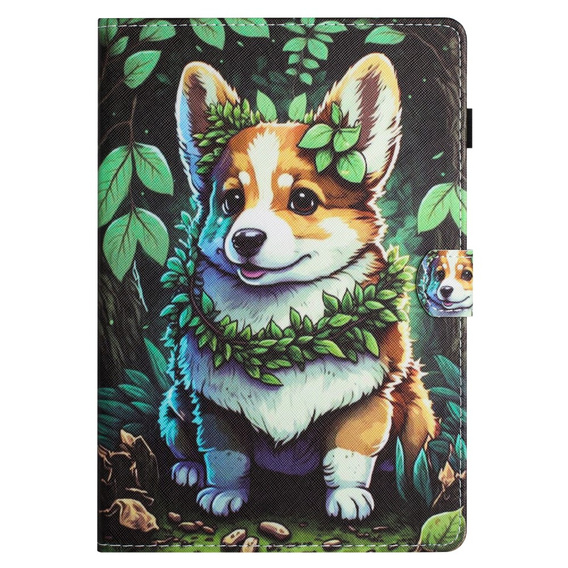 Etui do Samsung Galaxy Tab A9 X110 / X115, corgi dog