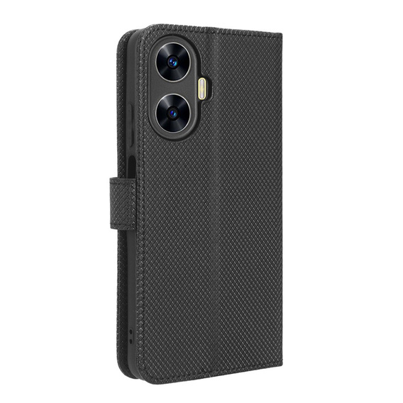 Etui z klapką do Realme C55, Wallet, Smart Magnet, czarne