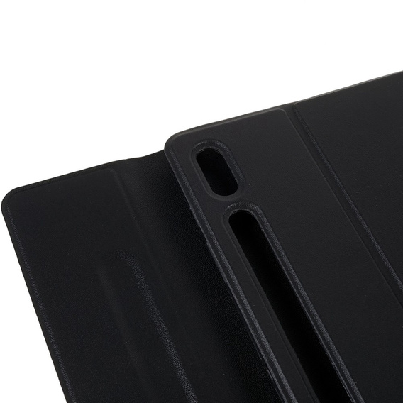 Etui z klawiaturą do Galaxy Tab S7+ Plus / S8+ Plus /S7 FE T730 T733, Pen Slot, czarne