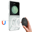 Etui do Samsung Galaxy Z Flip7 FE / Z Flip6, Fusion Hybrid, do MagSafe, przezroczyste