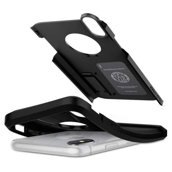 Etui Spigen do iPhone XR, Tough Armor, czarne