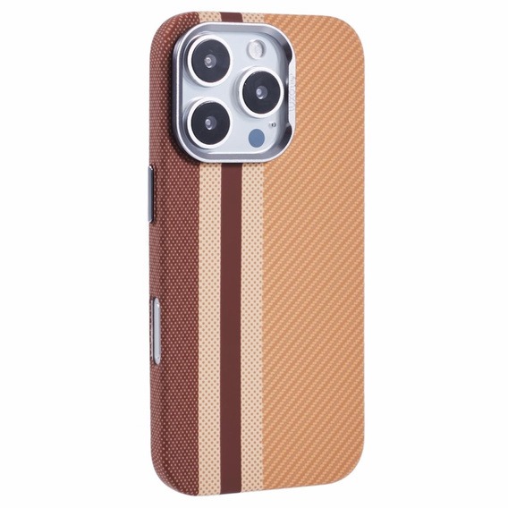 Etui do iPhone 16 Pro, Carbon Fiber MagSafe, żółte