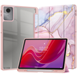 Etui Smartcase Hybrid do Lenovo Tab M11, z miejscem na rysik – różowe Marble