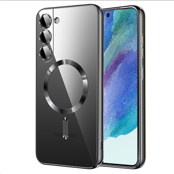 Etui do Samsung Galaxy S21 FE, Electro MagSafe, czarne + Szkło na ekran