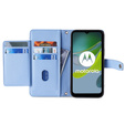 Etui z klapką do Motorola Moto G54 5G, Wallet Zipper Pocket, niebieskie